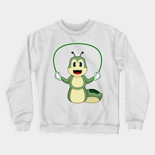 Caterpillar Skipping rope Jump rope Crewneck Sweatshirt